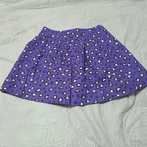 Kate Spade blue box pleat mini skirt